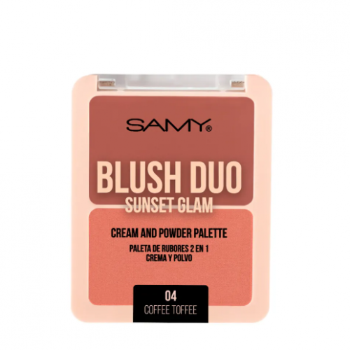 RUBOR DUO SUNSET GLAM TONO 04 COFFEE TOFFEE SAMY