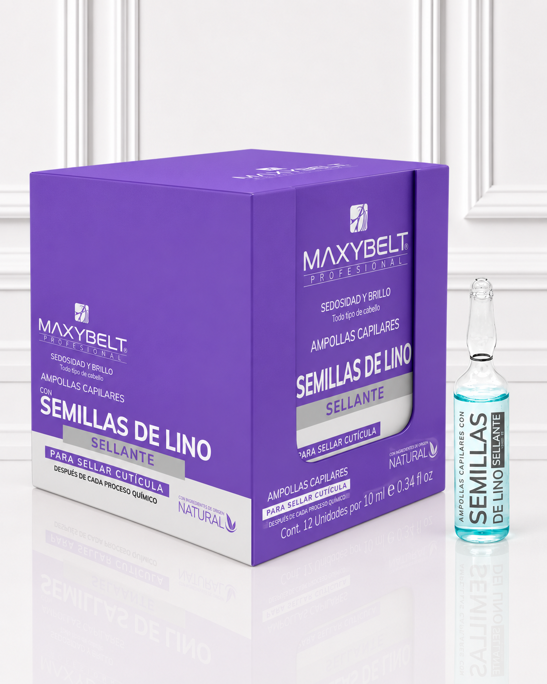 AMPOLLA CAPILAR SEMILLA DE LINO AZUL MAXIBELT