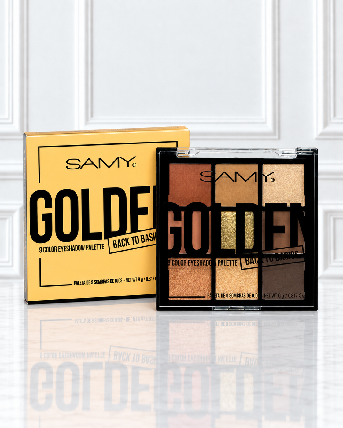 PALETA DE SOMBRAS X9 TONOS GOLDEN