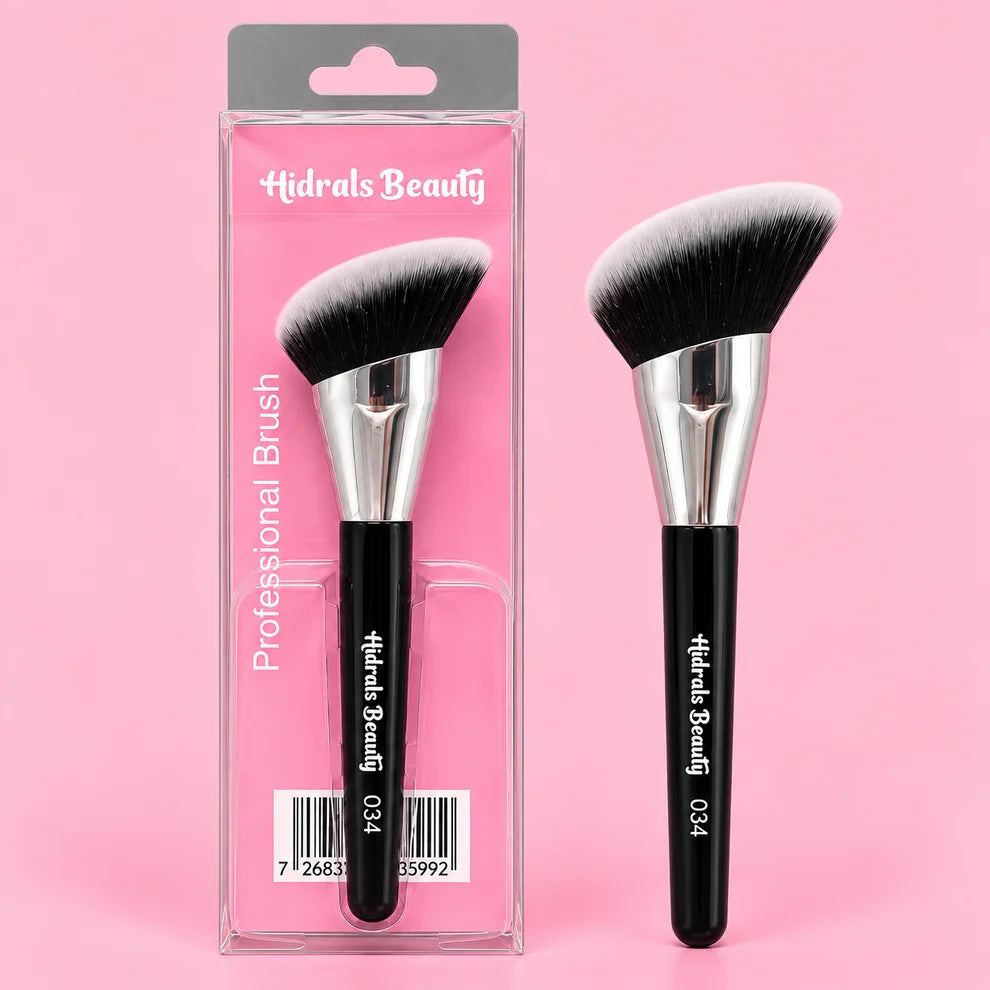BROCHA PROFESIONAL DE BASE ANGULAR HIDRALS BEAUTY ABA-034