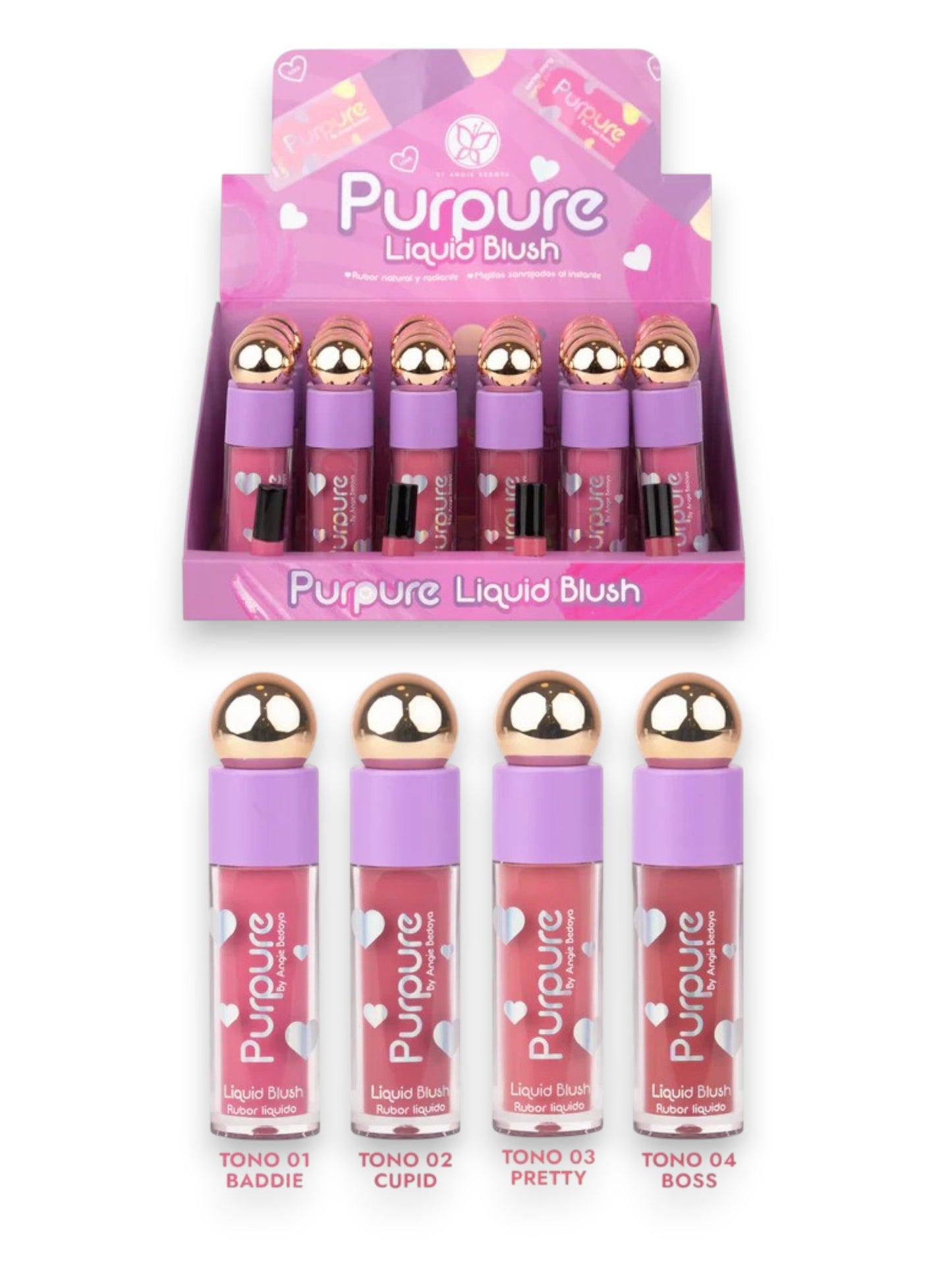 RUBOR LIQUIDO PURPURE ABM4-022U
