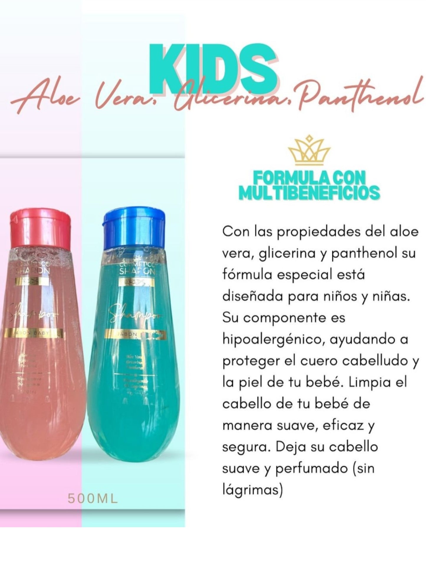 SHAMPOO SHARON PARA NIÑOS 500ML