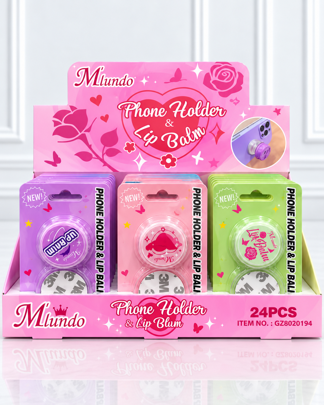 BALSAMO LABIAL Y POPSOCKET MLUNDO GZ8020194