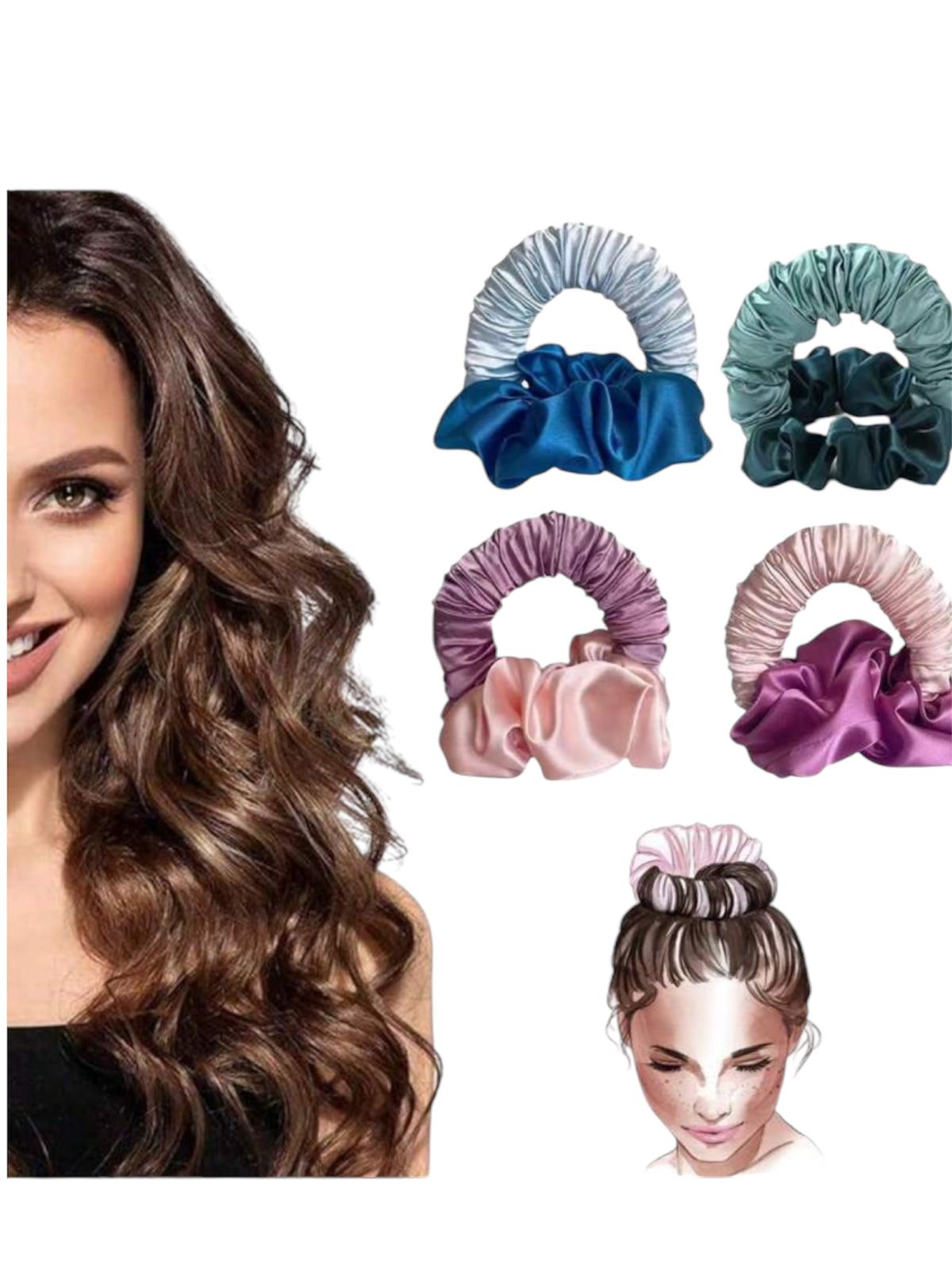 RIZADOR DE CABELLO DE SEDA SIN CALOR SD6076