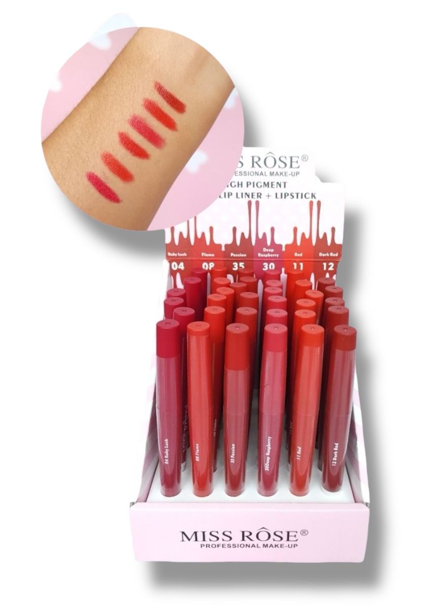 LABIAL + DELINEADOR DE LABIOS MISS ROSE 7102-001Z4