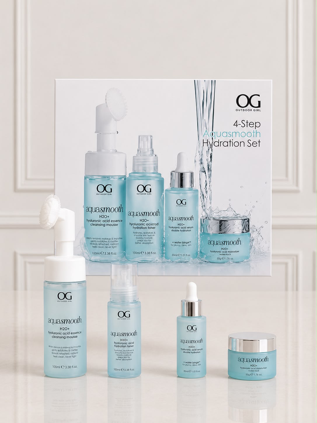 KIT SKIN CARE DE ACIDO HIALURONICO X4 OG D2251