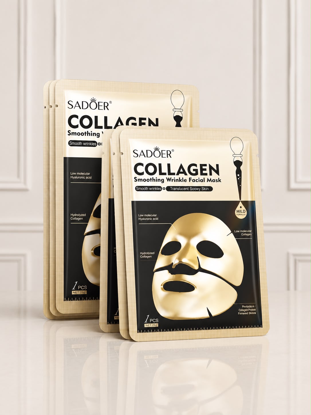 MASCARILLA BIO-HIDROGEL COLAGENO GOLD SADOER SD00858