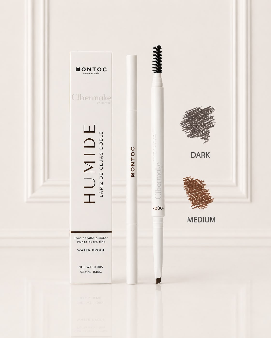 HUMIDE LAPIZ DE CEJAS DOBLE MONTOC DARK
