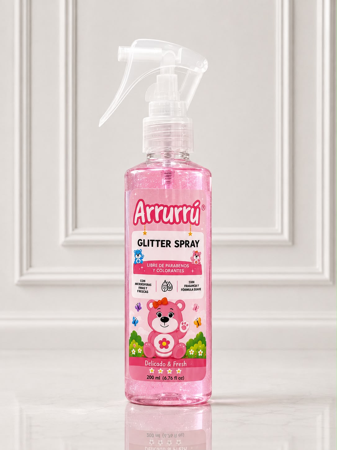 GLITTER SPRAY ARRURRU ROSA