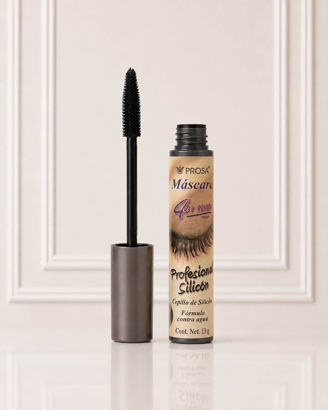 PESTAÑINA PROSA GRIS OSCURO PROFESIONAL SILICÓN 15190