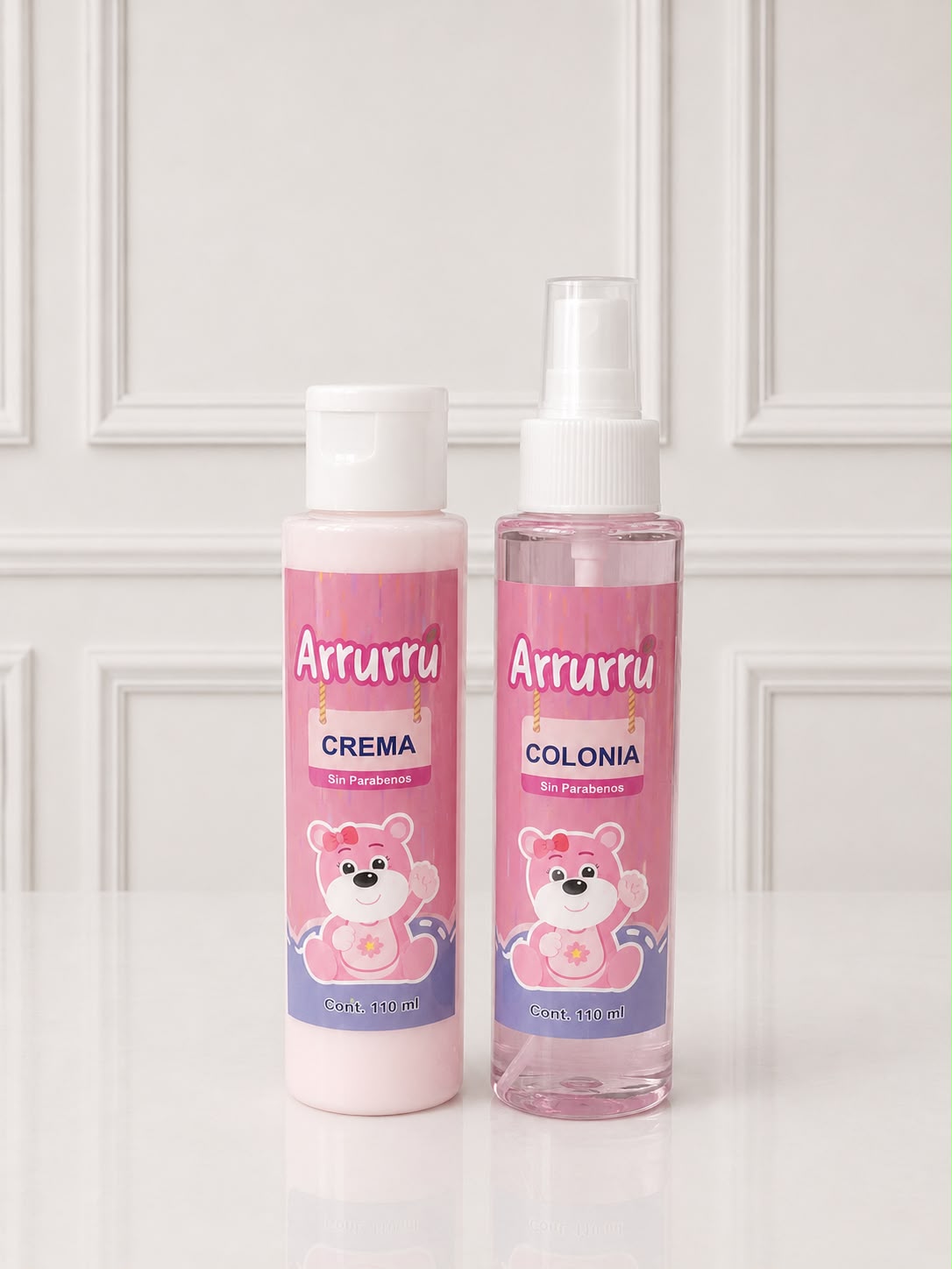 KIT ARRURRU CREMA+COLONIA 110ML ROSA