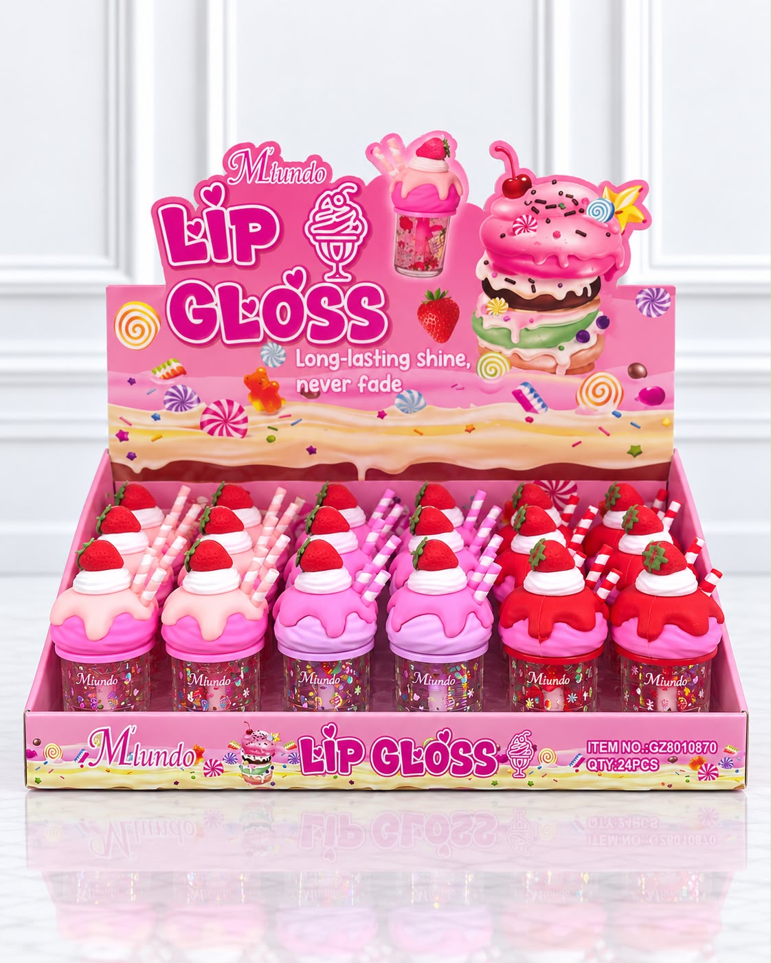 LIP GLOSS HELADITO DE FRESA MLUNDO GZ8010870