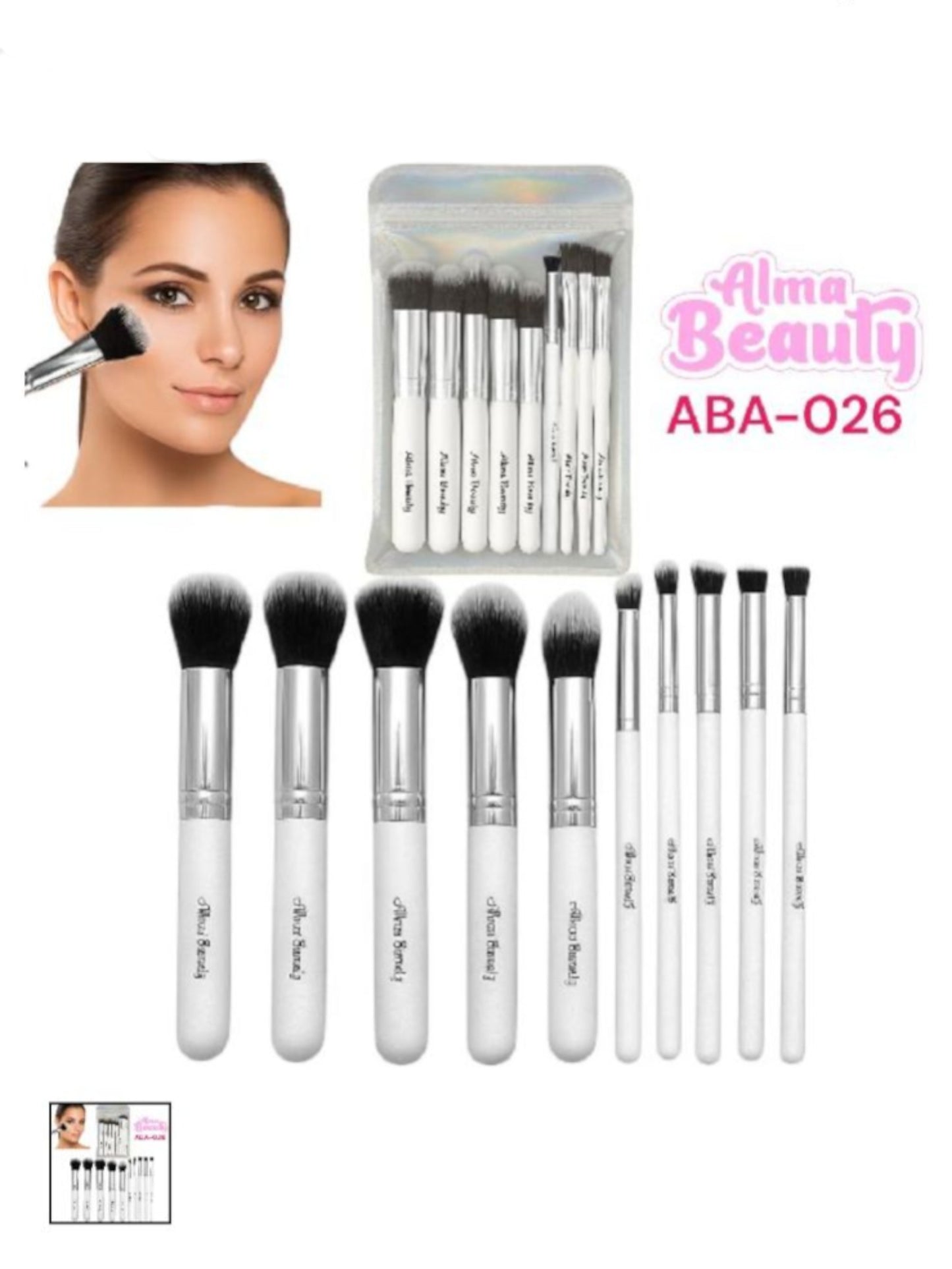 BROCHA KABUKI ALMA BEAUTY ABA-026