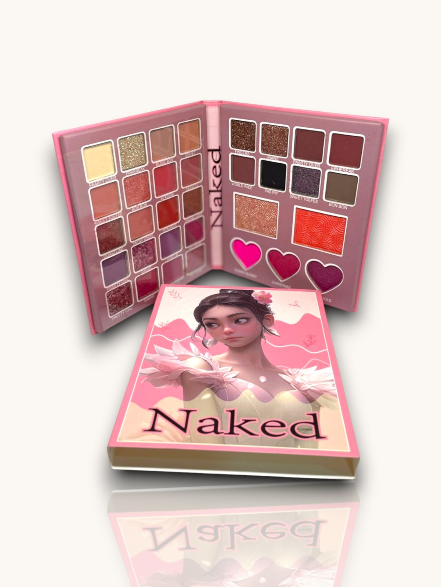 PALETA DE SOMBRAS RUBOR E ILUMINADOR LIBRO NAKED N247