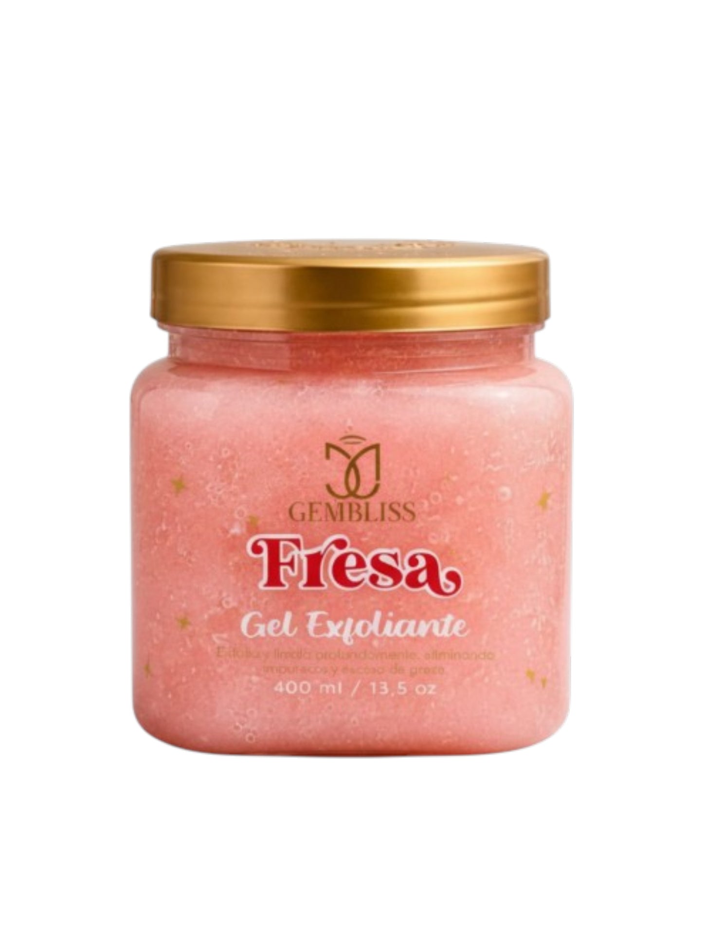 GEL EXFOLIANTE FACIAL Y CORPORAL FRESA GEMBLISS 400ML