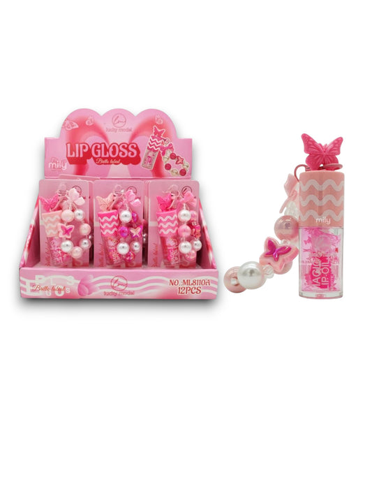 LIP GLOSS CON LLAVERO BUTTERFLY LUCKY MODEL ML8110A