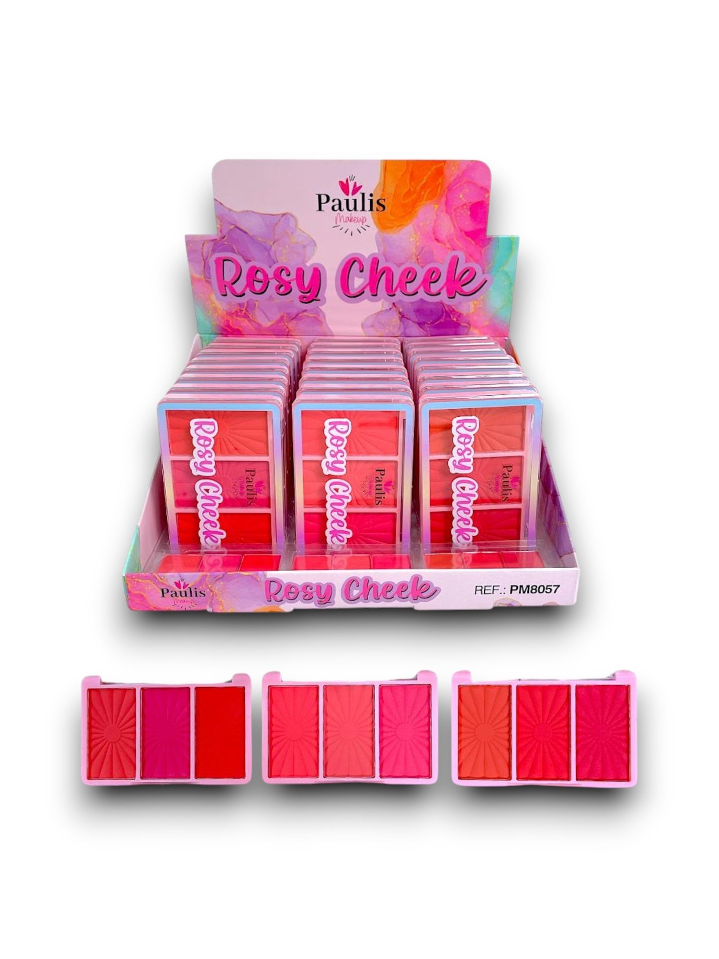 RUBOR COMPACTO X3 PAULIS PM8057