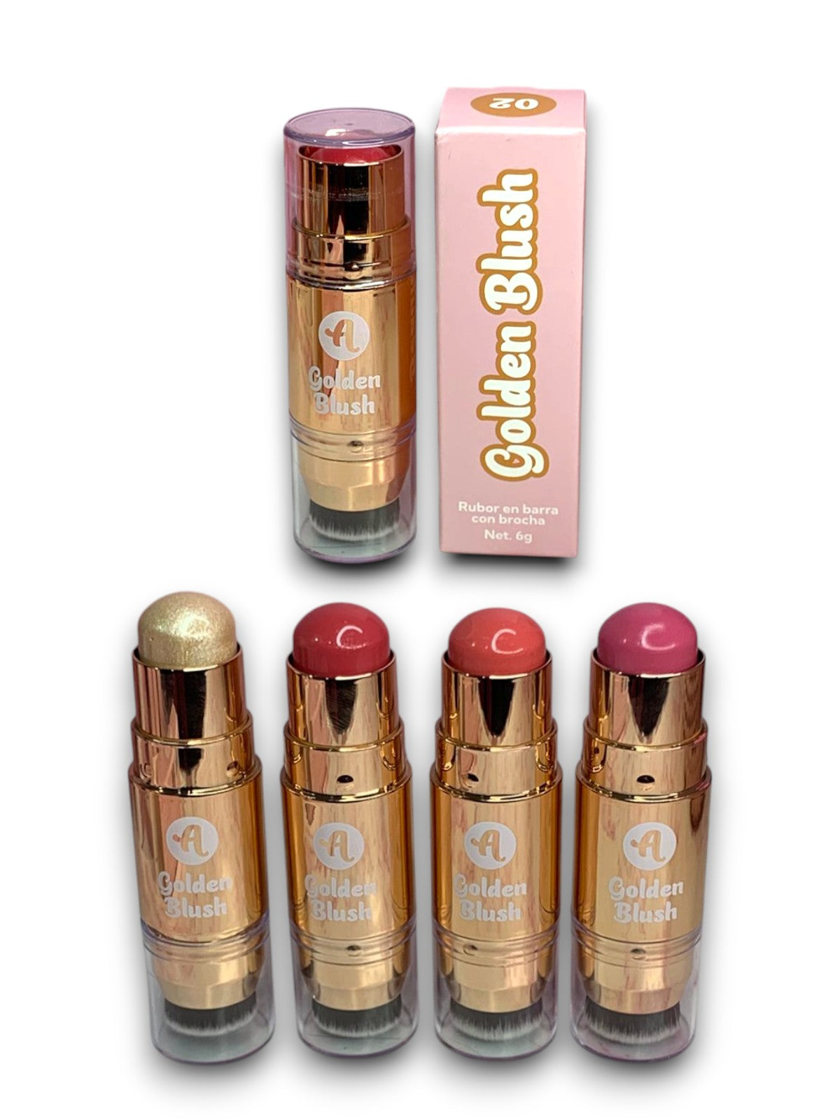 RUBOR EN BARRA CON APLICADOR LUXURY ALMA BEAUTY ABM-021