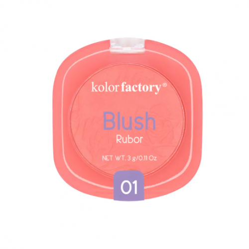 RUBOR COMPACTO TONO 01 KOLOR FACTORY