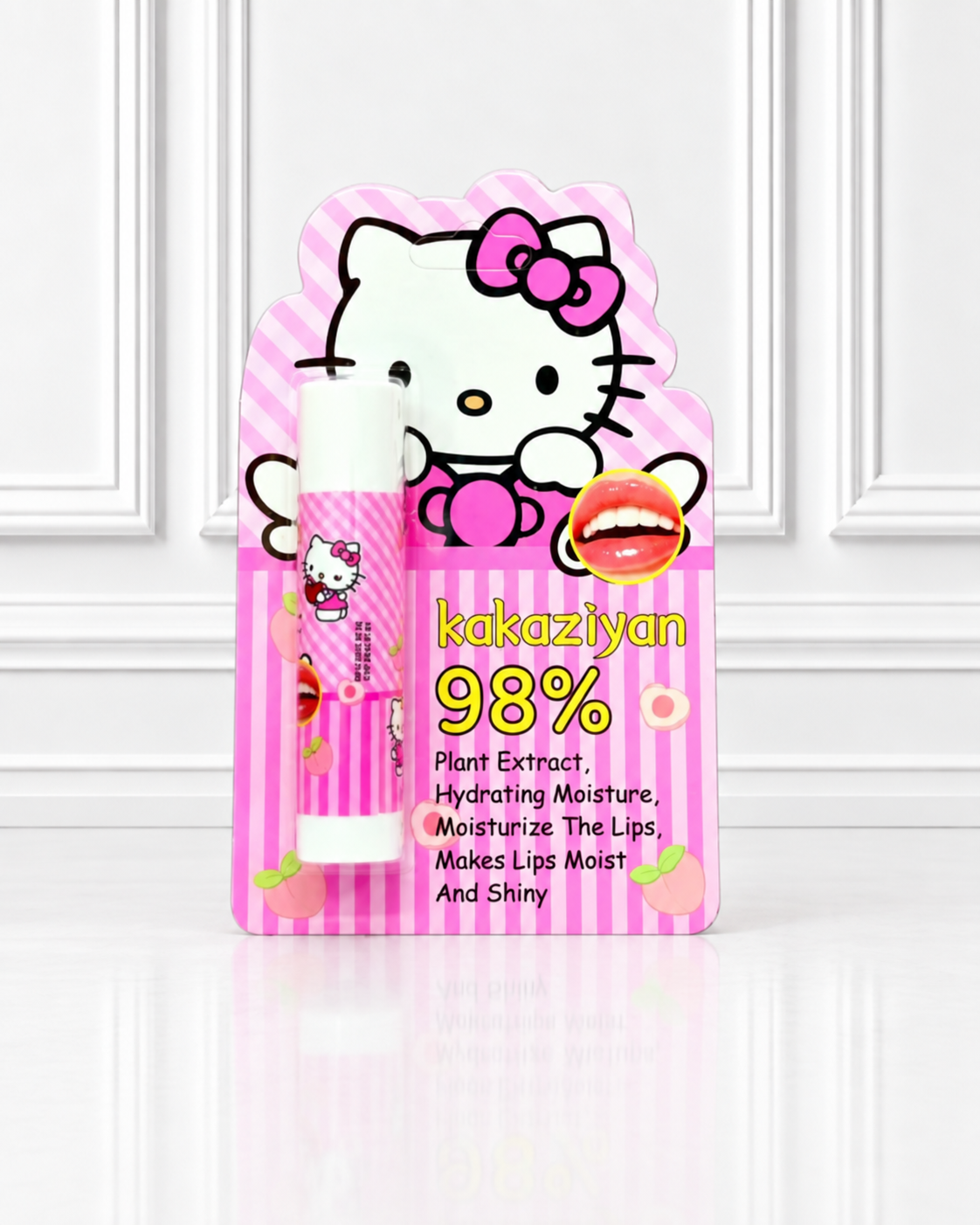 BÁLSAMO LABIAL PEACH HELLO KITTY K049-36