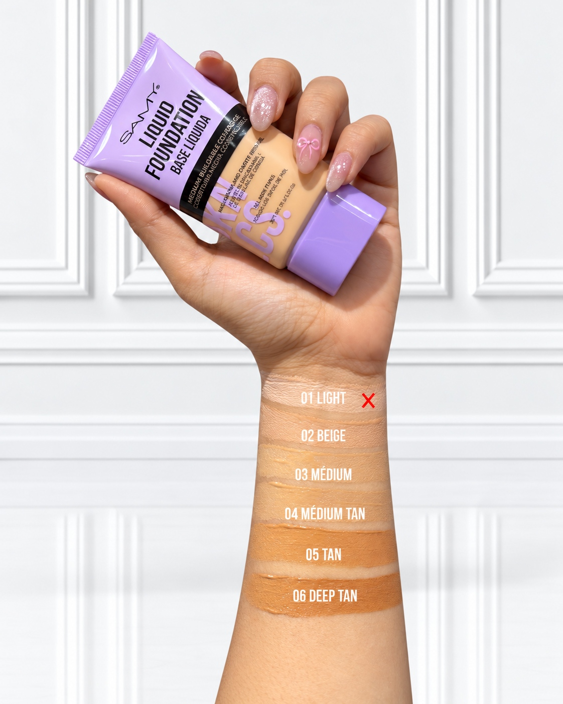 BASE LIQUIDA SAMY TONO 02 BEIGE
