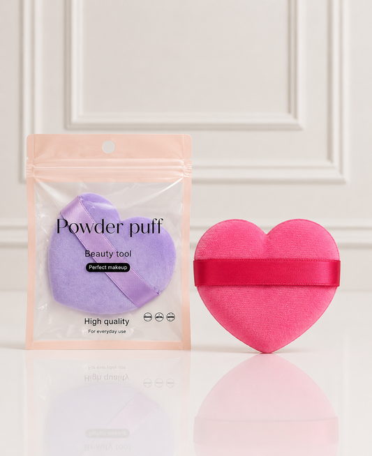 BORLA TERCIOPELO CORAZON POWDER PUFF 1307