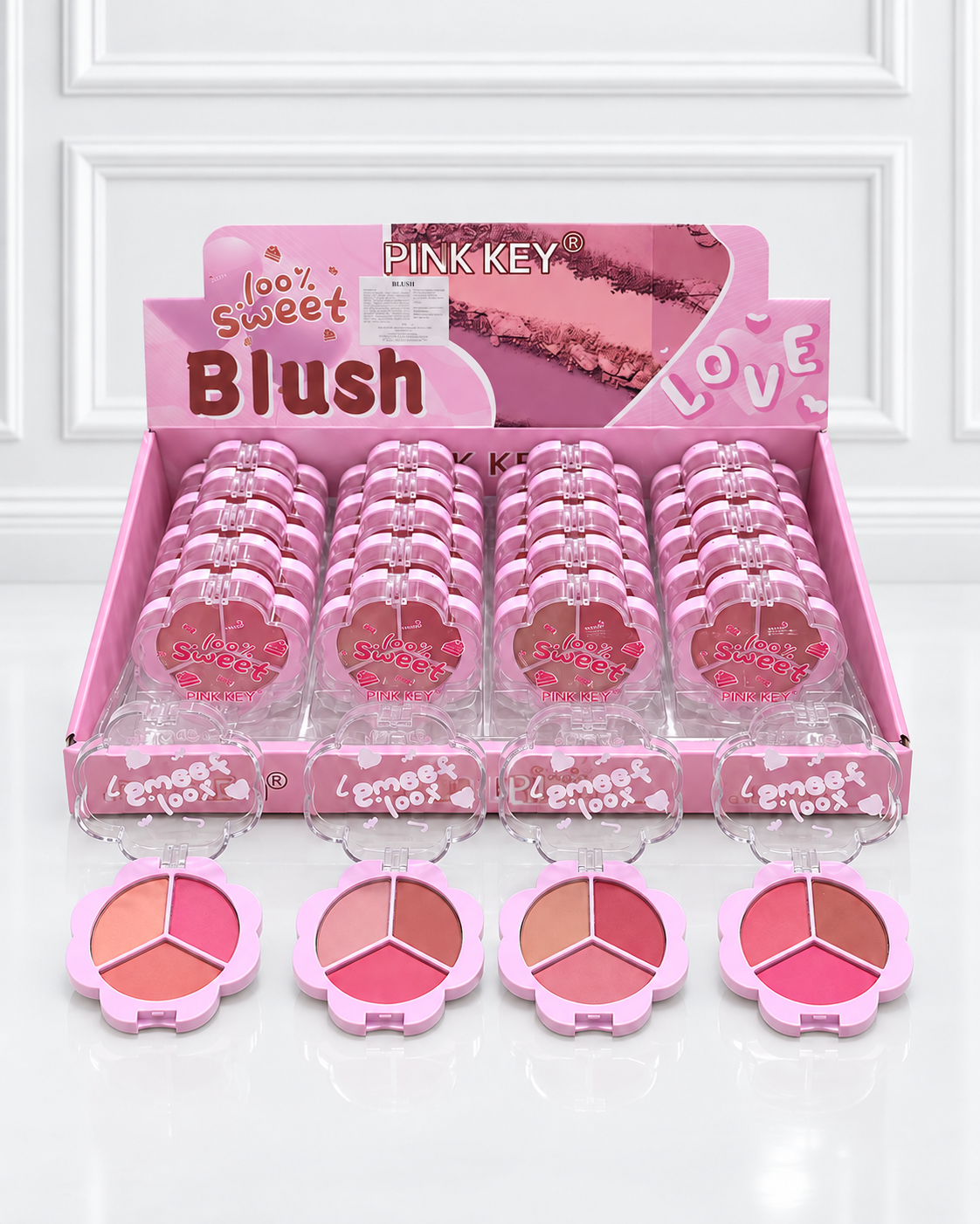 RUBOR TRIO SWEET LOVE PINK KEY PK7249