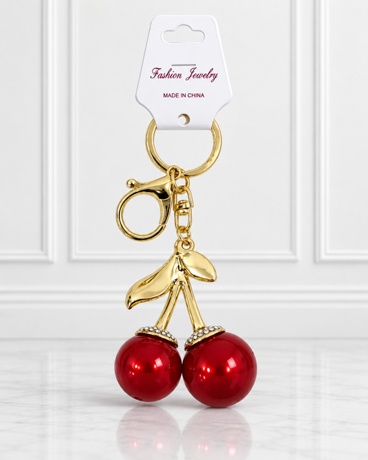LLAVERO CEREZA GRANDE FASHION JEWELRY