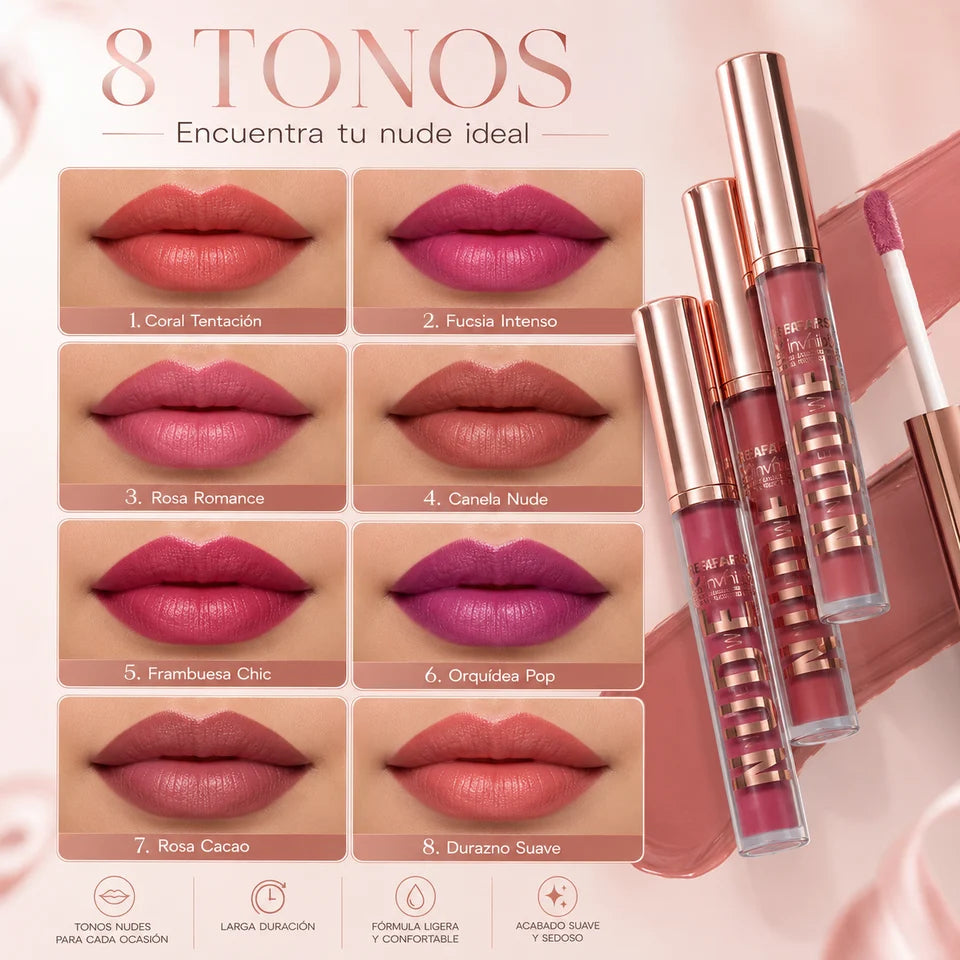 BRILLO LABIAL TAPA DORADA NUDE AFRODITA AFR5