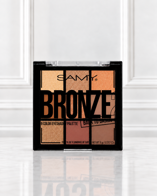 PALETA DE SOMBRAS X9 TONOS BRONZE