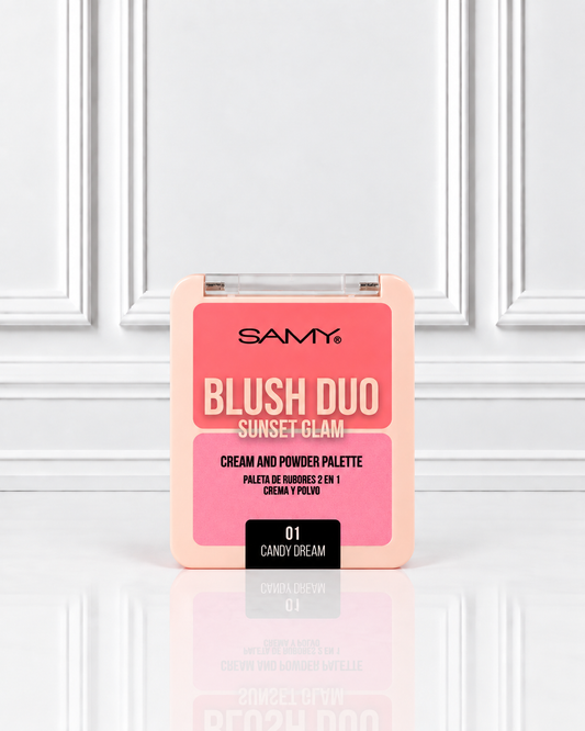 RUBOR DUO SUNSET GLAM TONO 01 CANDY DREAM SAMY