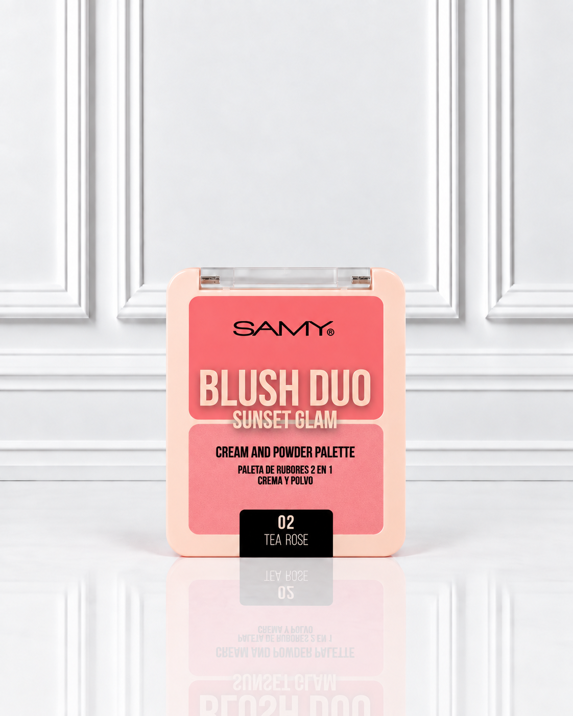 RUBOR DUO SUNSET GLAM TONO 02 TEA ROSE SAMY