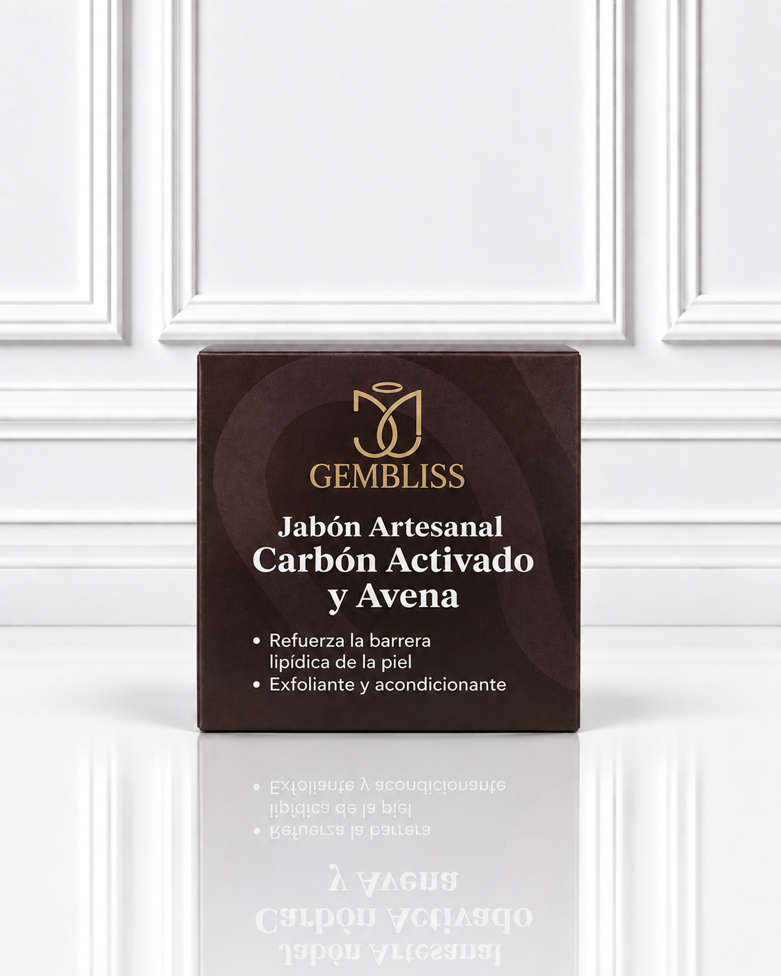 JABON ARTESANAL EN BARRA CARBON Y AVENA GEMBLISS