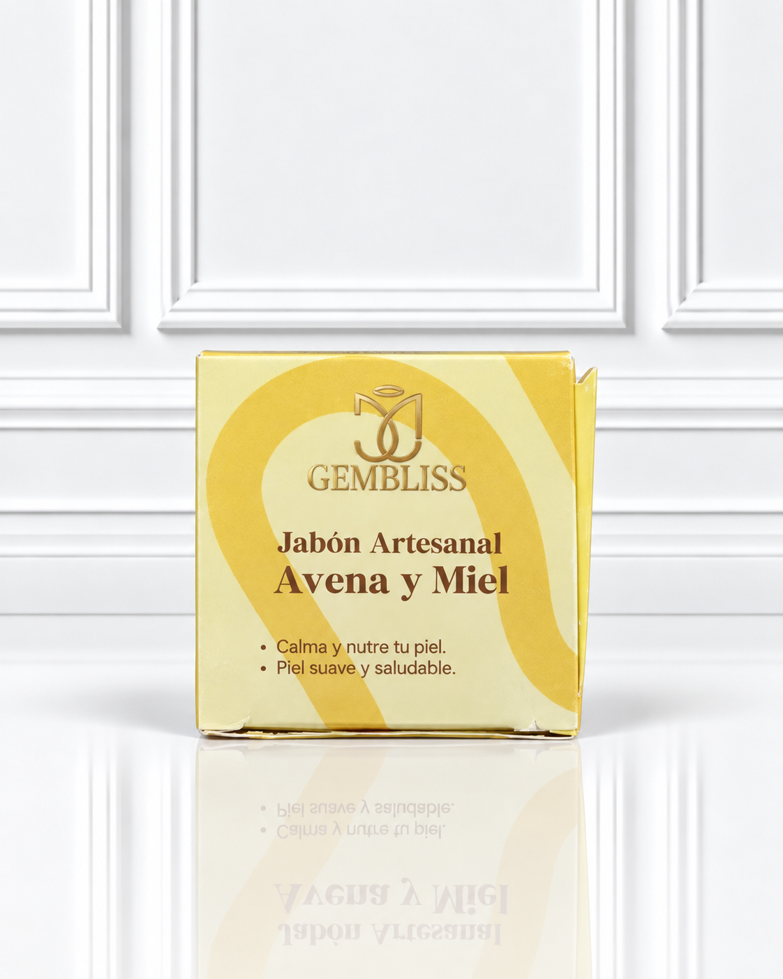 JABON ARTESANAL EN BARRA AVENA Y MIEL GEMBLISS