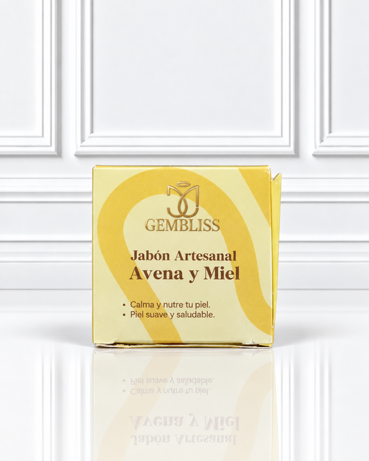 JABON ARTESANAL EN BARRA AVENA Y MIEL GEMBLISS