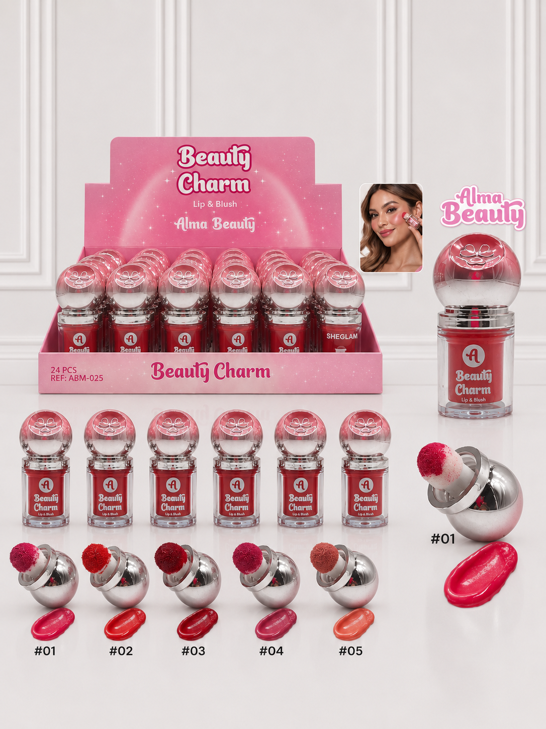 LIP & BLUSH BEAUTY CHARM ALMA BEAUTY ABM-025