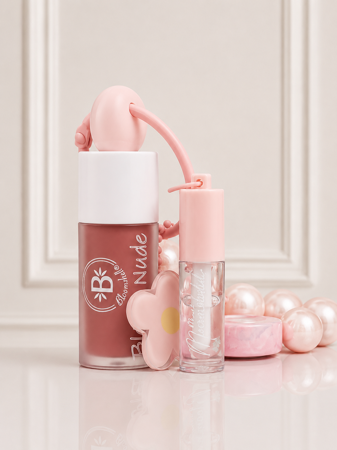 DUO NUDE + MINI GLOSS BLOOMSHELL BL-BCK109