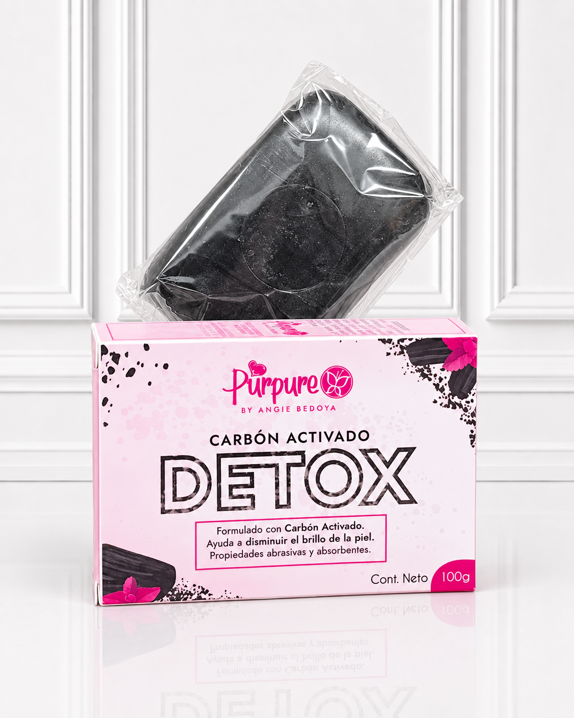 JABON EN BARRA CARBON 100G PURPURE