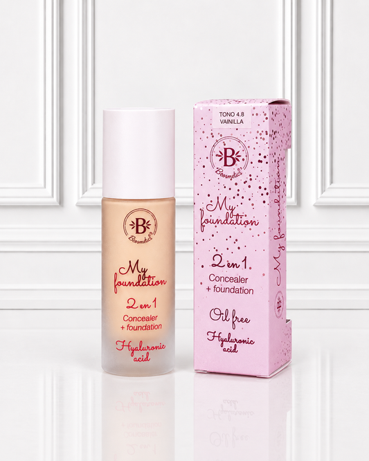 BASE LIQUIDA BLOOMSHELL TONO 4.8 VAINILLA