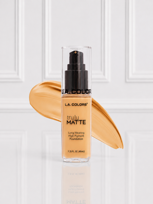 BASE LIQUIDA TRULY MATTE L.A COLORS BEIGE TONO 354 CLM354