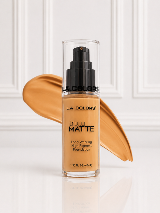 BASE LIQUIDA TRULY MATTE L.A COLORS HONEY TONO 358 CLM358