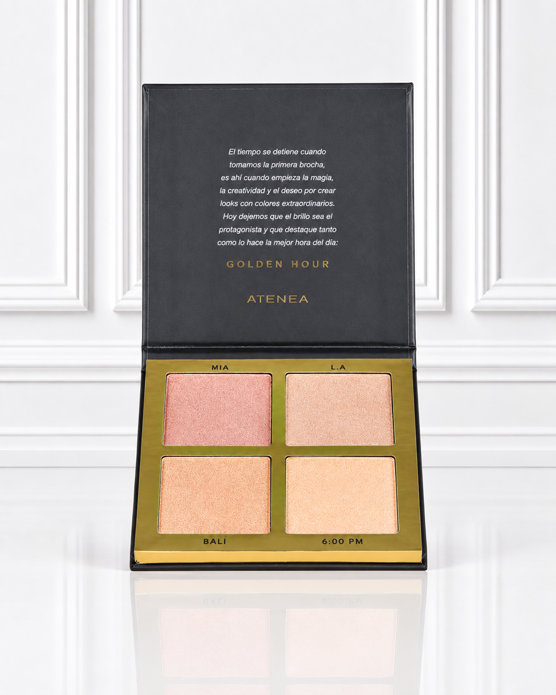 PALETA DE ILUMINADORES X4 TONOS GOLDEN HOUR ATENEA