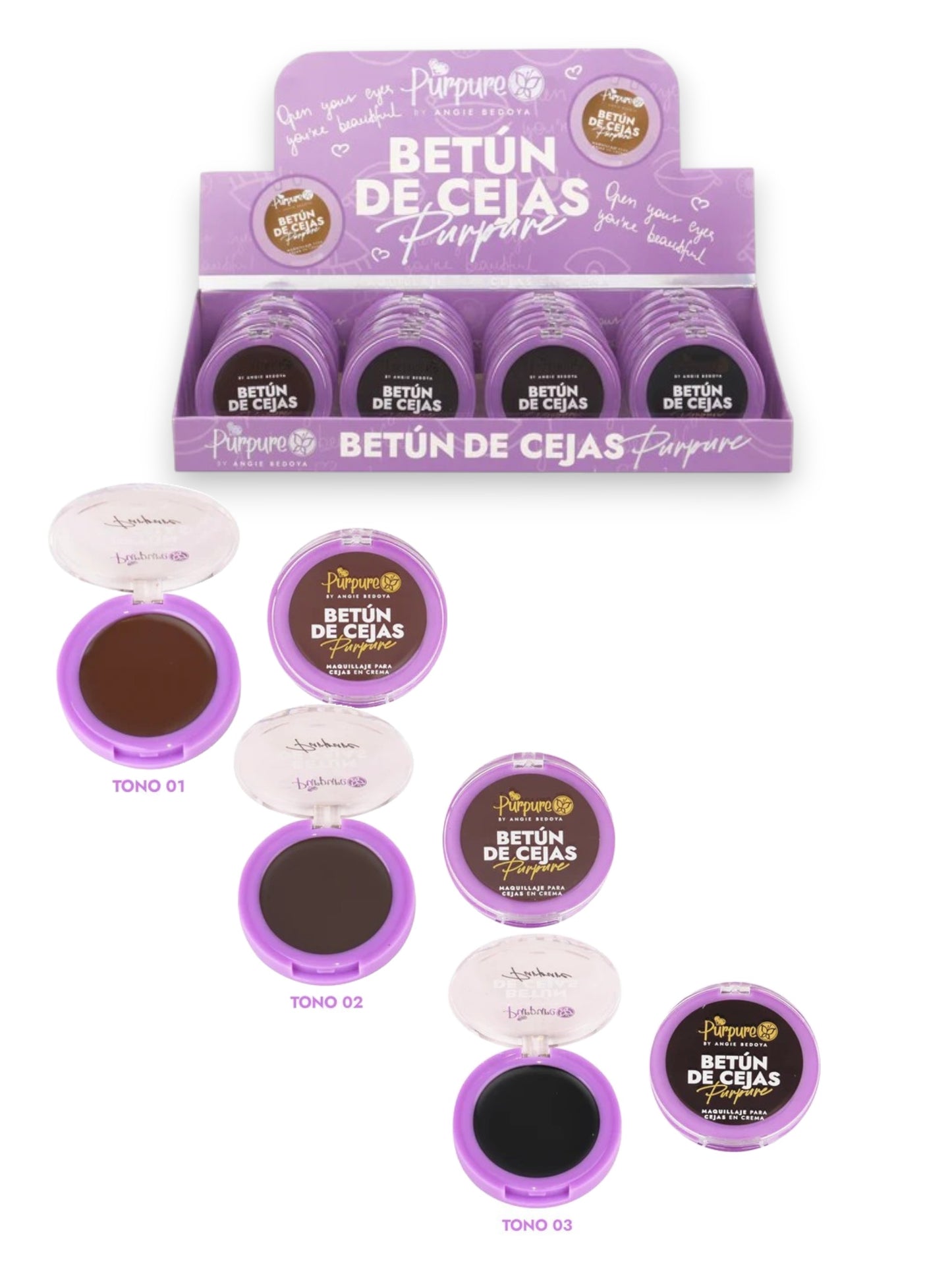 BETUN DE CEJAS PURPURE ABM-1007