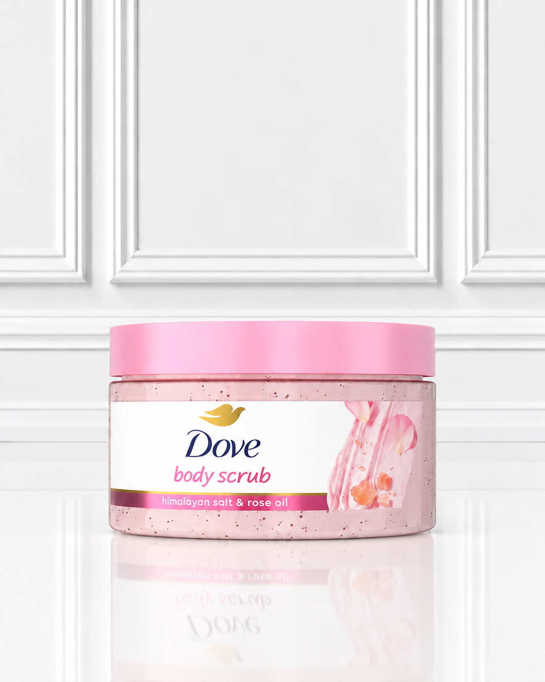 EXFOLIANTE CORPORAL DOVE SAL DEL HIMALAYA& ACEITE DE ROSA