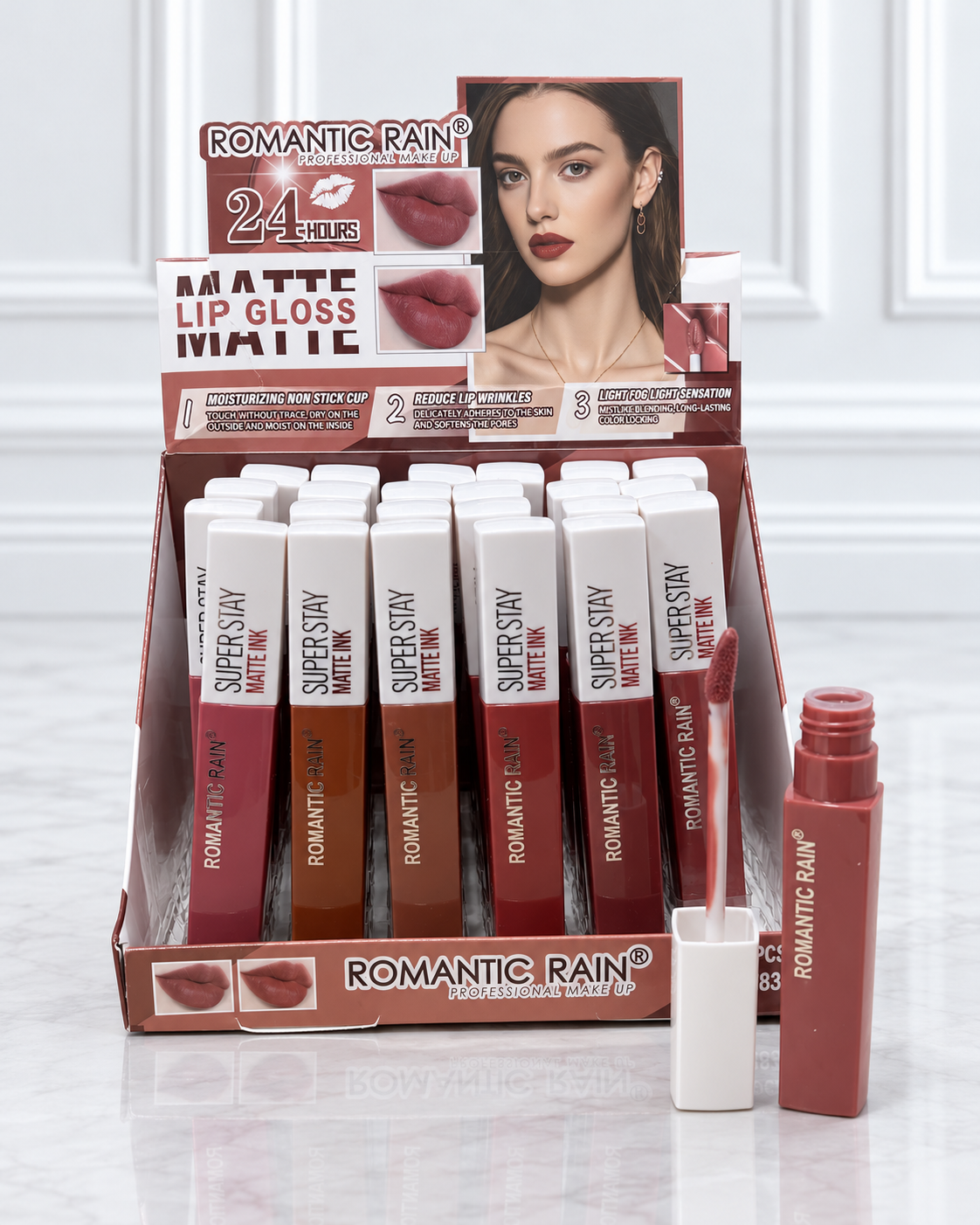 LABIAL LIQUIDO MATTE SUPER STAY ROMANTIC RAIN M8356