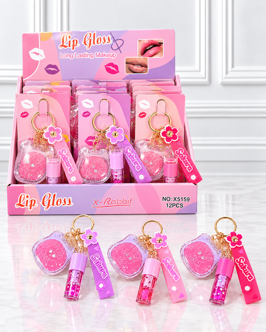 RUBOR+LIP GLOSS CON LLAVERO X-RABBIT X5159