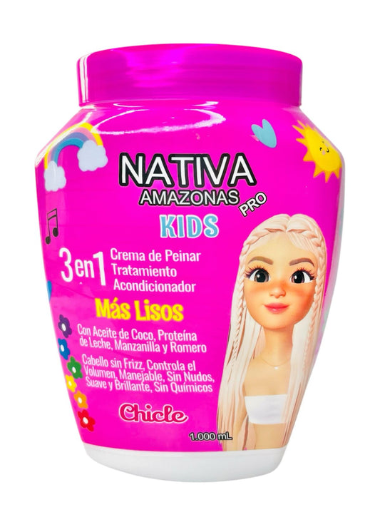 TRATAMIENTO NATIVA CHICLE LISOS NIÑA 1000ML
