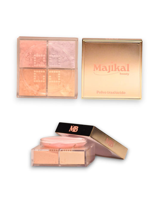 POLVO FACIAL TRASLUCIDO 4 EN 1 MAJIKAL
