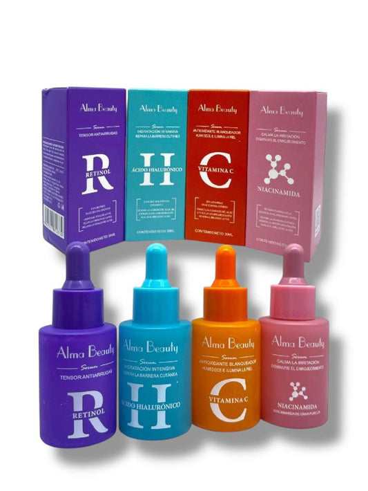 KIT X4 SERUM FACIAL ALMA BEAUTY