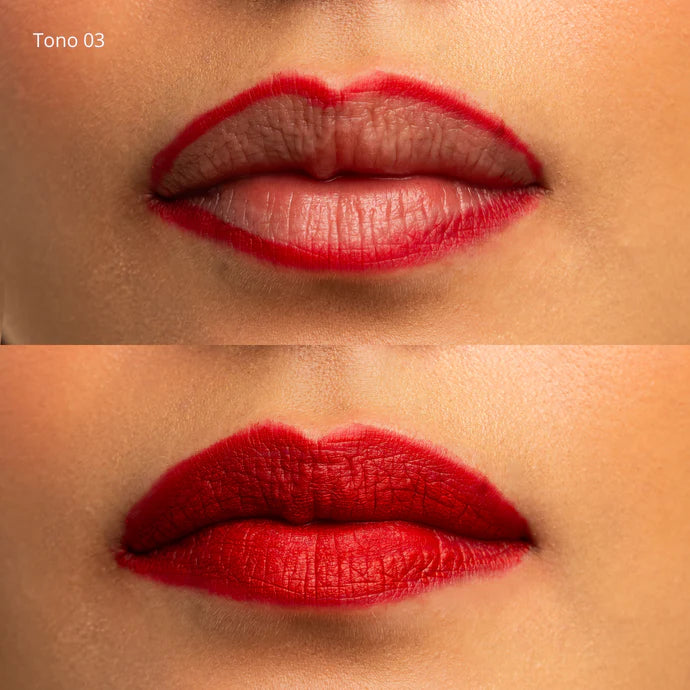 LABIAL LIQUIDO Y LAPIZ DELINEADOR MIIS COSMETICS TONO 03 PHD06-3